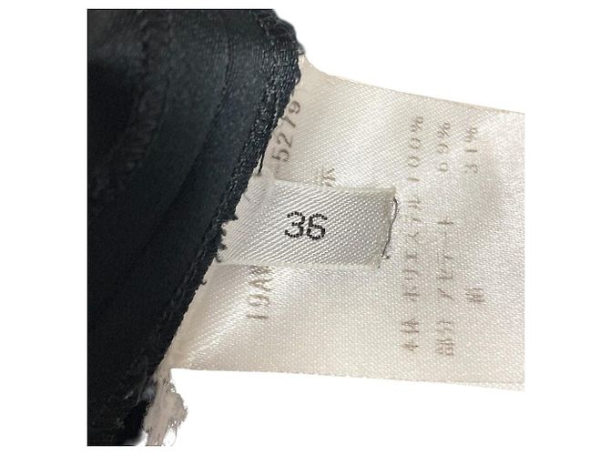 Autre Marque Satin-Spitzenrock N°21 Schwarz - Ansicht 6