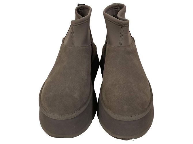 Botines de plataforma UGG Classic Mini Dipper Castaño - vista 3
