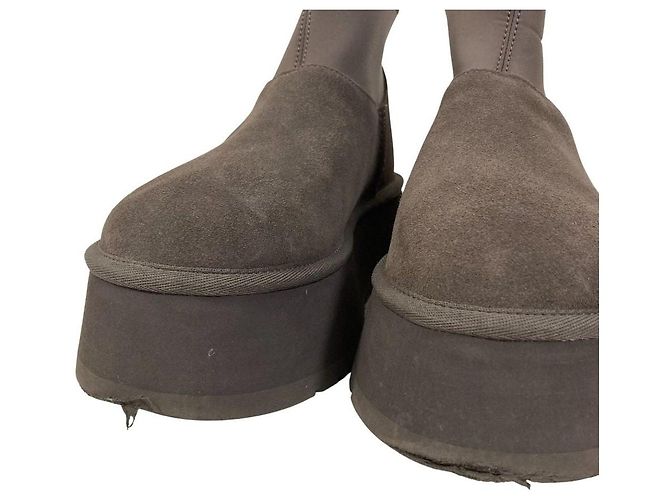 Botines de plataforma UGG Classic Mini Dipper Castaño - vista 9