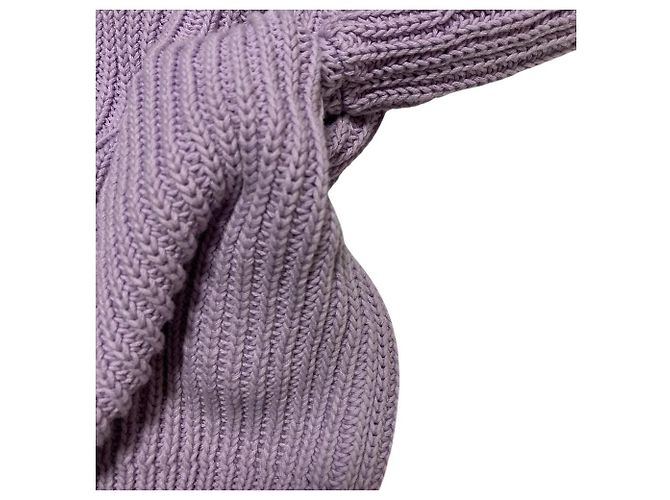 Autre Marque EVERYDAY I LIKE Pullover in maglia con maniche design Porpora - vista 4