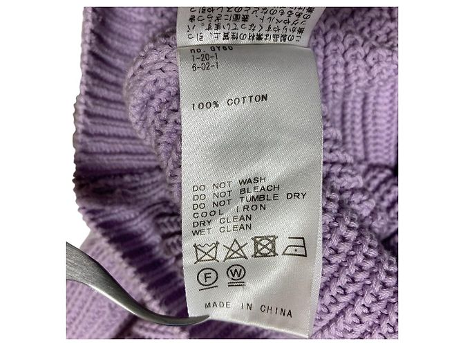 Autre Marque EVERYDAY I LIKE Pullover in maglia con maniche design Porpora - vista 7