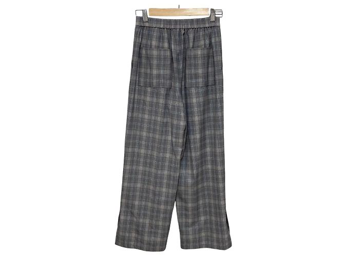 Autre Marque GALLARDAGALANTE Pantalones anchos de cuadros Castaño Beige - vista 4