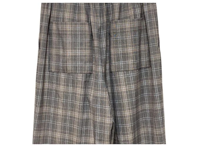 Autre Marque GALLARDAGALANTE Pantalones anchos de cuadros Castaño Beige - vista 5