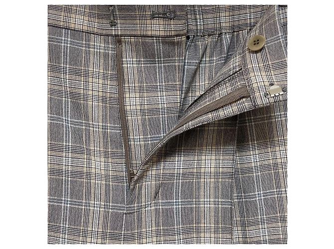 Autre Marque GALLARDAGALANTE Pantalones anchos de cuadros Castaño Beige - vista 6