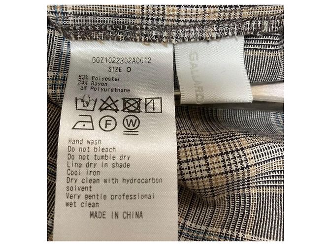 Autre Marque GALLARDAGALANTE Pantalones anchos de cuadros Castaño Beige - vista 7
