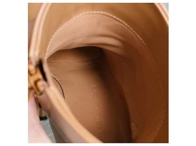Autre Marque PELLICO VOLTA Leder Stiefeletten Braun Kamel - Ansicht 11
