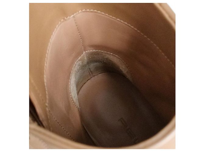 Autre Marque PELLICO VOLTA Leder Stiefeletten Braun Kamel - Ansicht 12