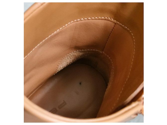 Autre Marque PELLICO VOLTA Leder Stiefeletten Braun Kamel - Ansicht 13