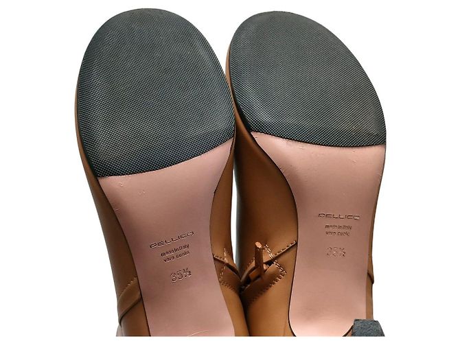 Autre Marque PELLICO VOLTA Leder Stiefeletten Braun Kamel - Ansicht 15