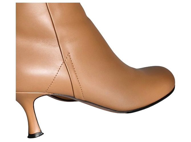 Autre Marque PELLICO VOLTA Leder Stiefeletten Braun Kamel - Ansicht 6