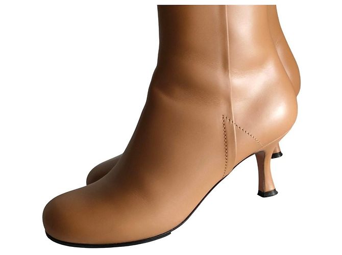 Autre Marque PELLICO VOLTA Leder Stiefeletten Braun Kamel - Ansicht 7