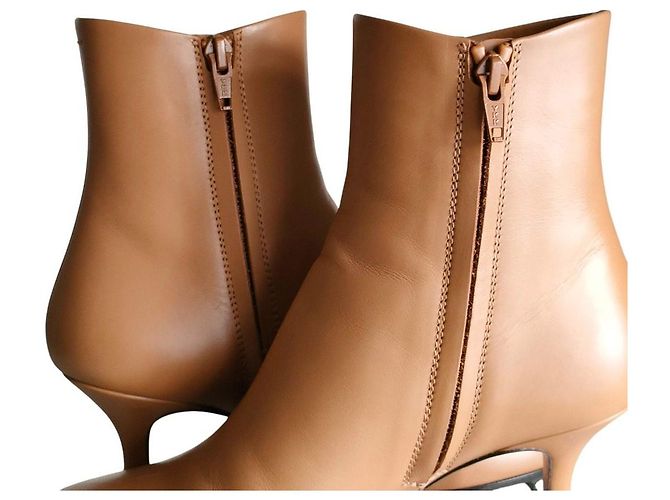 Autre Marque PELLICO VOLTA Leder Stiefeletten Braun Kamel - Ansicht 9