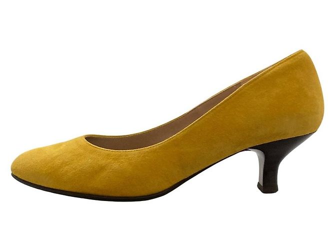 Autre Marque Décolleté in camoscio Wacoal success walk Giallo - vista 2