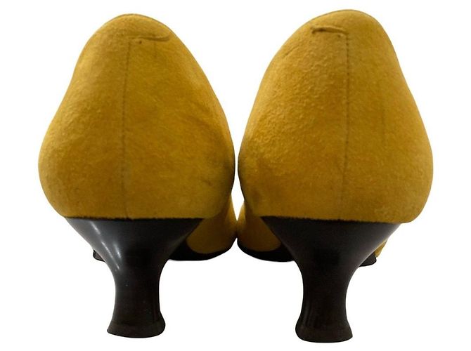 Autre Marque Décolleté in camoscio Wacoal success walk Giallo - vista 4