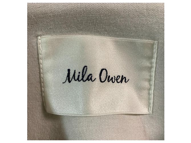 Autre Marque Mila Owen Cocoon Half Coat Crudo - vista 5