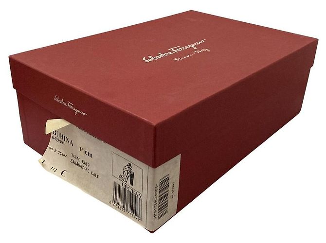 Sandales en cuir Salvatore Ferragamo Marron - vue 10