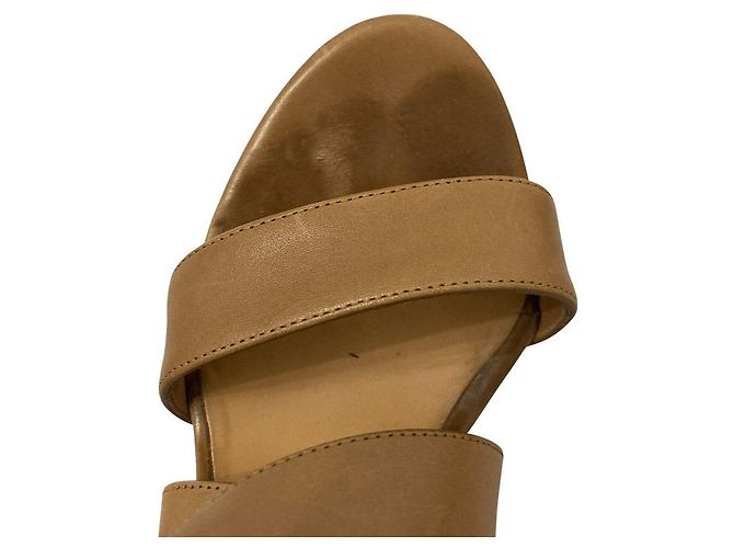 Sandales en cuir Salvatore Ferragamo Marron - vue 5