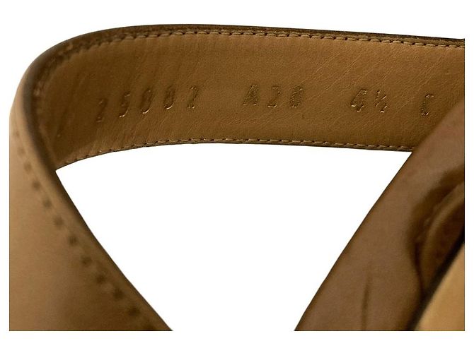 Sandales en cuir Salvatore Ferragamo Marron - vue 9