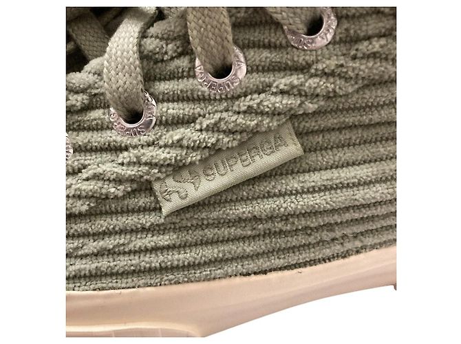 Autre Marque Superga 2630 STRIPE CORDUROY Cord Sneaker Grün - Ansicht 5