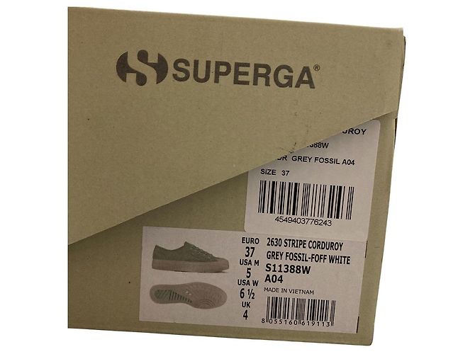 Autre Marque Superga 2630 STRIPE CORDUROY Cord Sneaker Grün - Ansicht 9