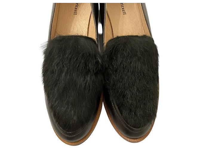 Autre Marque Mocassin Meritxell Fur Combo Noir - vue 2