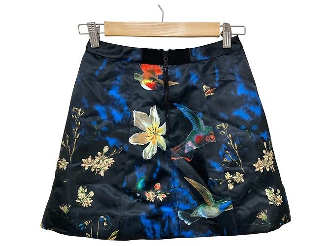 Autre Marque Alice + Olivia A-Linien-Rock mit Blumenprint - Ansicht 3