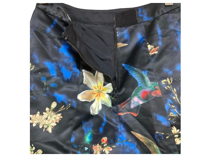 Autre Marque Alice + Olivia A-Linien-Rock mit Blumenprint - Ansicht 4
