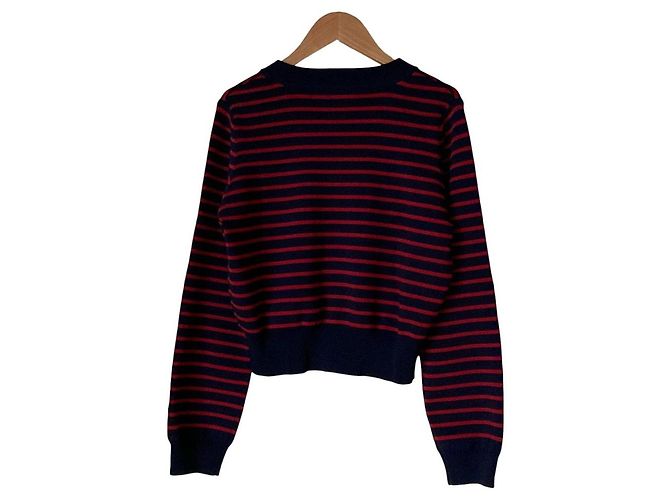 Autre Marque Rirandture Border Strickjacke Blau Marineblau - Ansicht 2