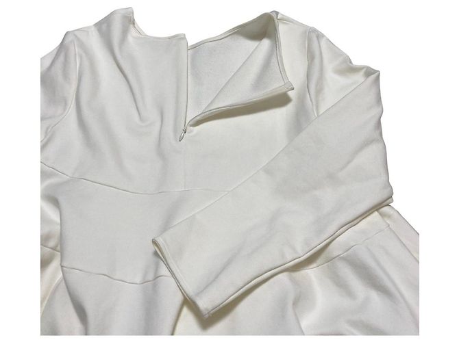 Autre Marque yori Nukunuku Bluse mit Stufenvolants Weiß - Ansicht 3