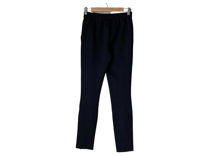 Autre Marque yori Nukunuku Front Slit Pants Hose Schwarz - Ansicht 2