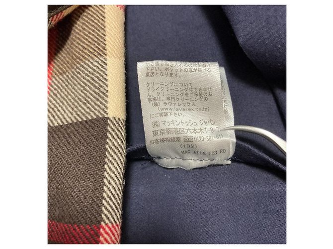 Cappotto gommato Mackintosh Blu Blu navy - vista 10