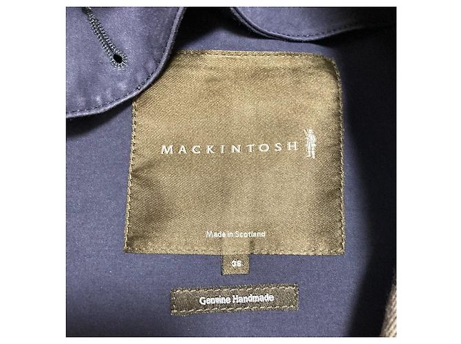 Cappotto gommato Mackintosh Blu Blu navy - vista 13
