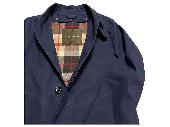 Cappotto gommato Mackintosh Blu Blu navy - vista 4