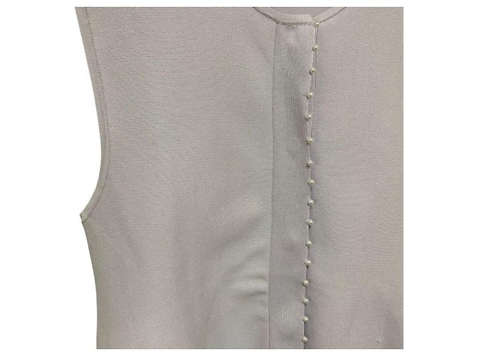 Autre Marque green label relaxing Colete de malha Peplum com pérolas falsas Petit - vista 2