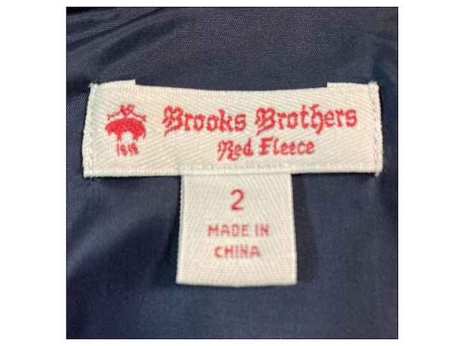 Autre Marque Vestido de forro polar rojo Brooks Brothers Azul - vista 3