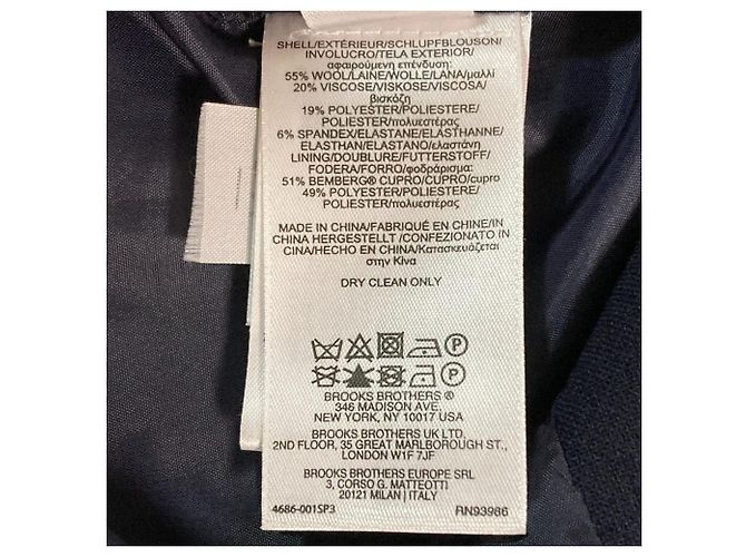 Autre Marque Vestido de forro polar rojo Brooks Brothers Azul - vista 6