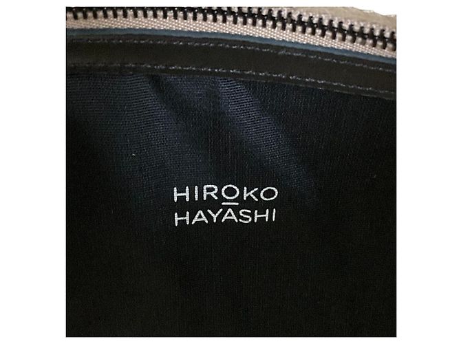 Autre Marque HIROKO HAYASHI MAGENTA Leder Tote Bag Braun Schwarz - Ansicht 10