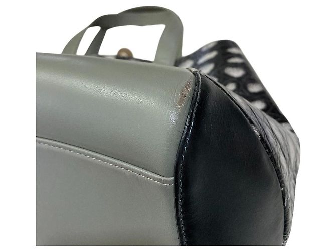 Autre Marque HIROKO HAYASHI MAGENTA Leder Tote Bag Braun Schwarz - Ansicht 12