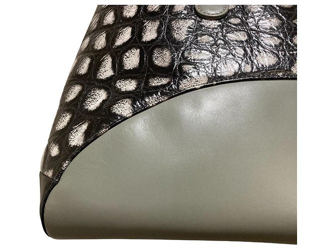Autre Marque HIROKO HAYASHI MAGENTA Leder Tote Bag Braun Schwarz - Ansicht 3