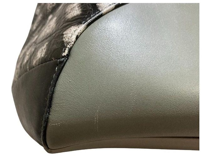 Autre Marque HIROKO HAYASHI MAGENTA Leder Tote Bag Braun Schwarz - Ansicht 7