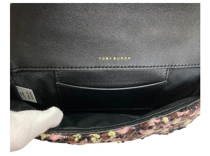 Tory Burch Kira Tweed Mini Flap Chain Shoulder Bag Multicolor - vista 10