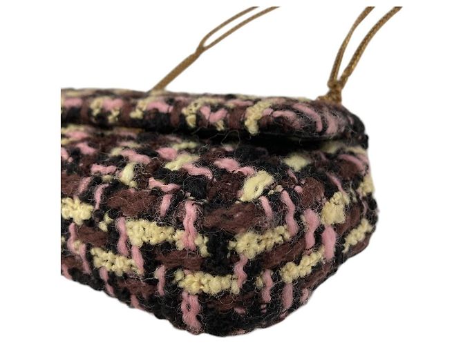 Tory Burch Kira Tweed Mini Flap Chain Shoulder Bag Multicolor - vista 13