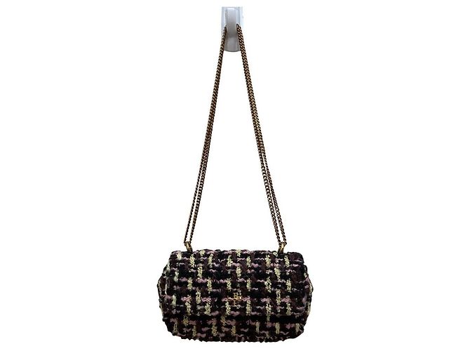 Tory Burch Kira Tweed Mini Flap Chain Shoulder Bag Multicolor - vista 2