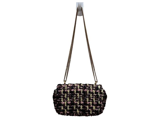 Tory Burch Kira Tweed Mini Flap Chain Shoulder Bag Multicolor - vista 5