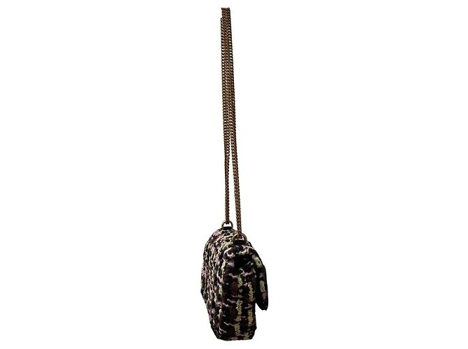 Tory Burch Kira Tweed Mini Flap Chain Shoulder Bag Multicolor - vista 6