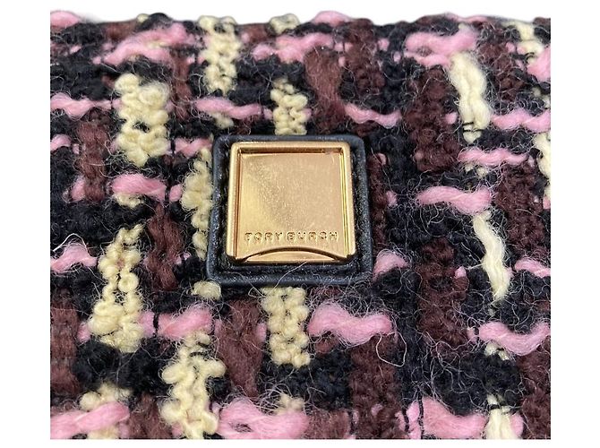 Tory Burch Kira Tweed Mini Flap Chain Shoulder Bag Multicolor - vista 9