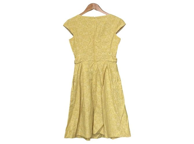 Autre Marque Robe brodée TOCCA Jaune - vue 3