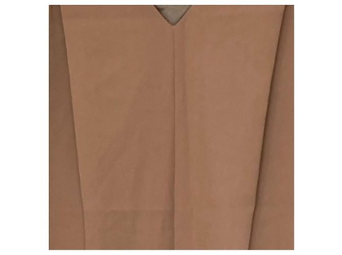 Autre Marque Rose Tiara ärmelloses Kleid Beige - Ansicht 2