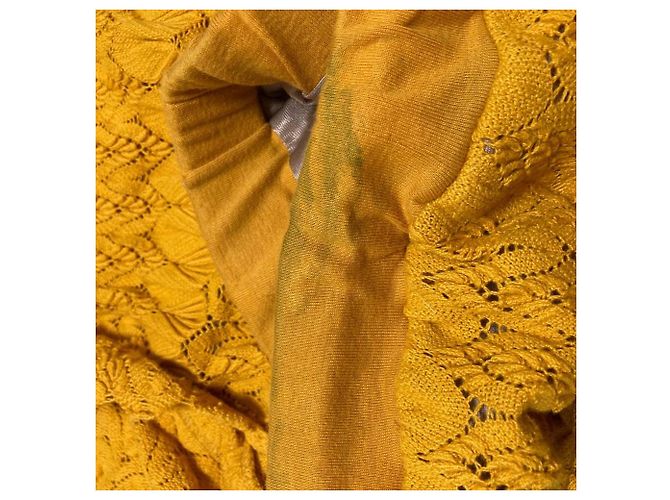 Autre Marque Saia de renda Ron Herman Amarelo - vista 6