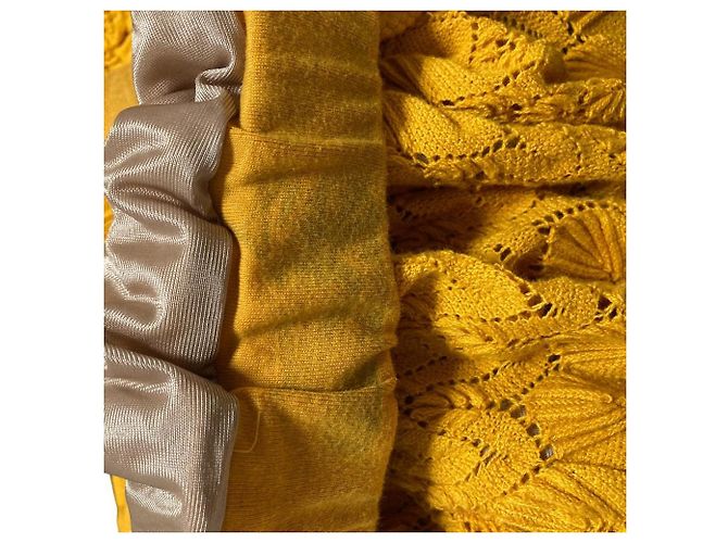 Autre Marque Saia de renda Ron Herman Amarelo - vista 7
